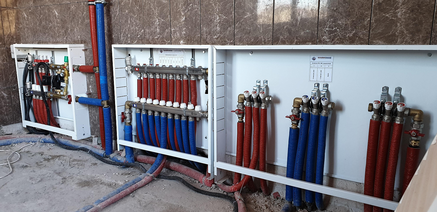 Монтаж инженерных сетей в доме площадью 180 м.кв.