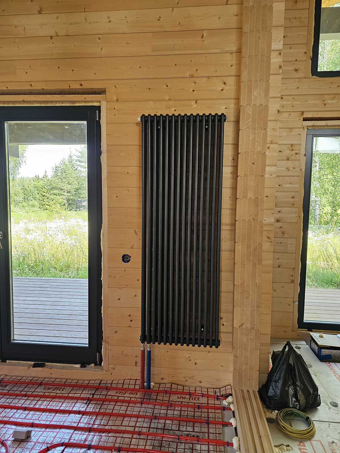 Монтаж тёплых полов и радиаторного отопления в частном доме 120м2 г. Дмитров