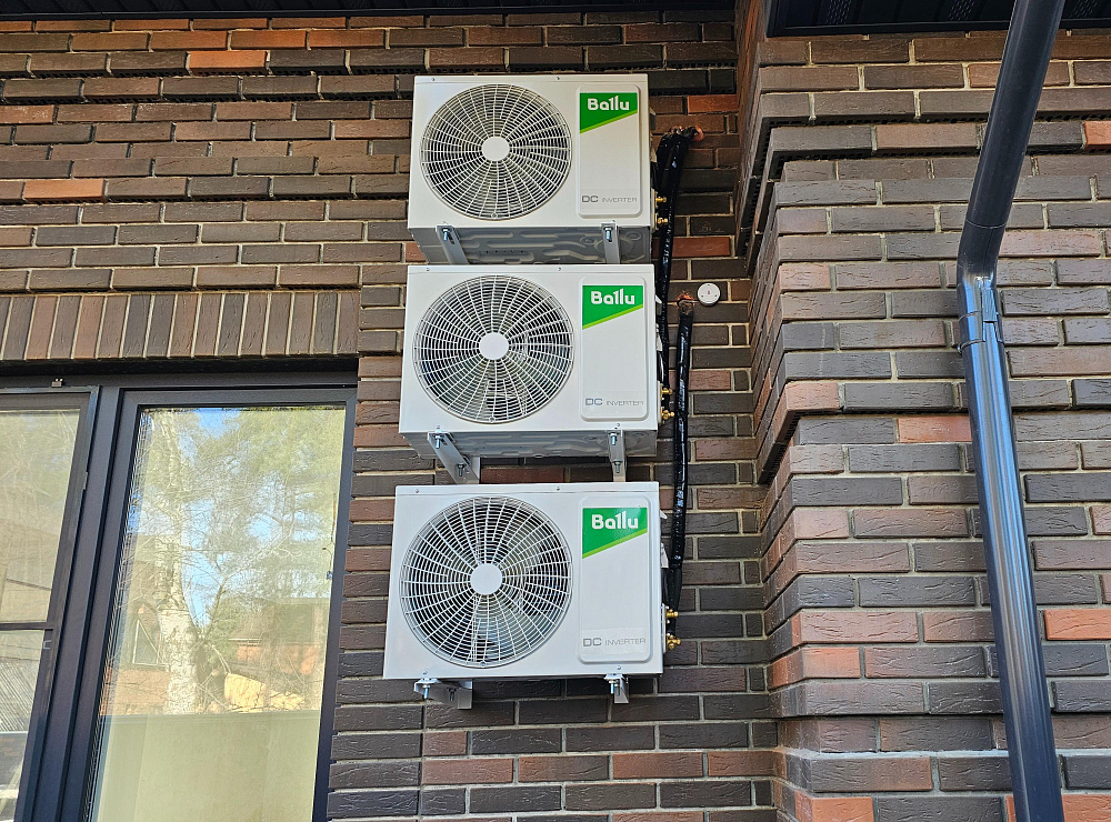 Монтаж системы кондиционирования в частном доме 160м2