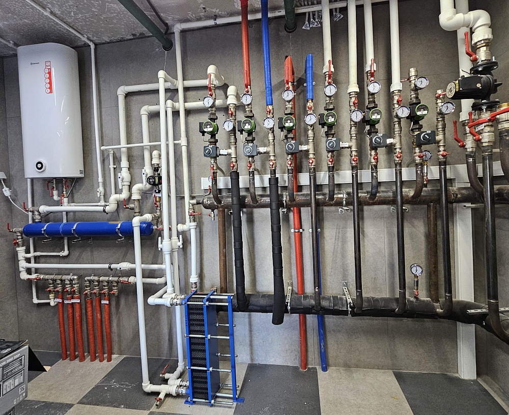 Монтаж котельной, радиаторного отопления, тепловентиляторов и систем фильтрации воды на промышленном объекте