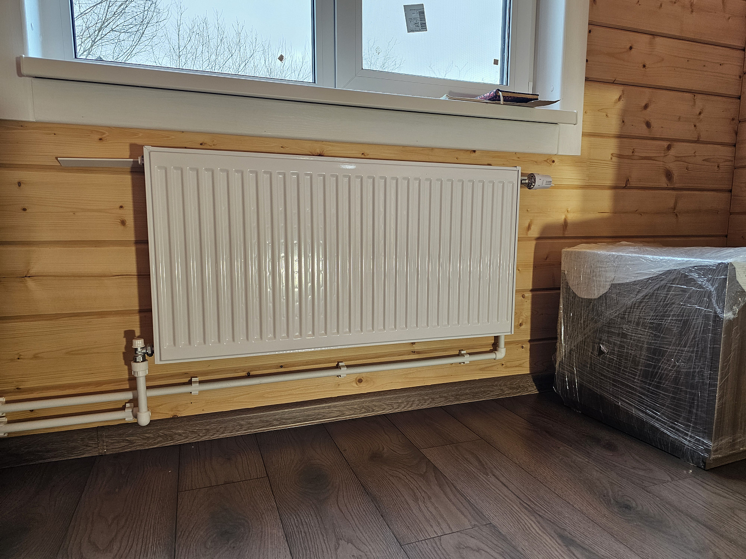 Монтаж котельной, радиаторного отопления, водоснабжения и водоотведение в деревянном доме 130м2