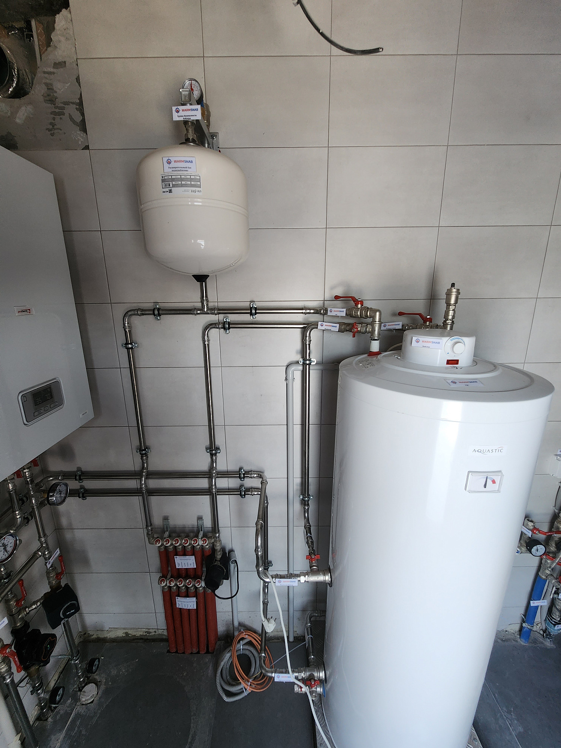 Монтаж котельной и вентиляции в КП Отрада