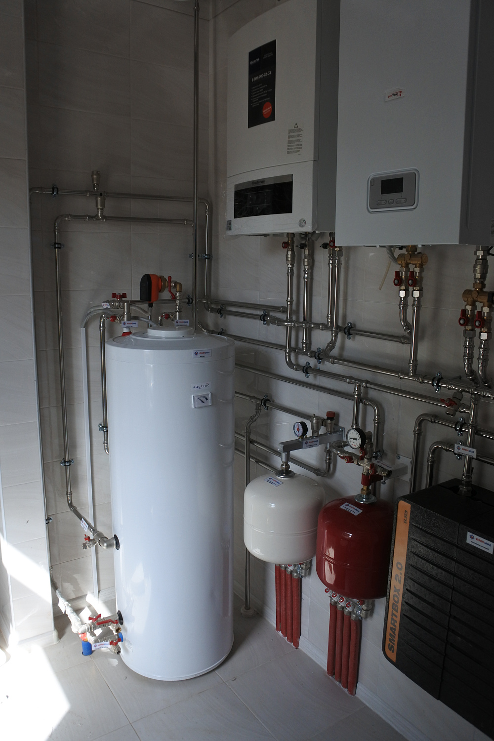 Монтаж котельной и вентиляции в загородном доме 250м2 СНТ Мичуренец