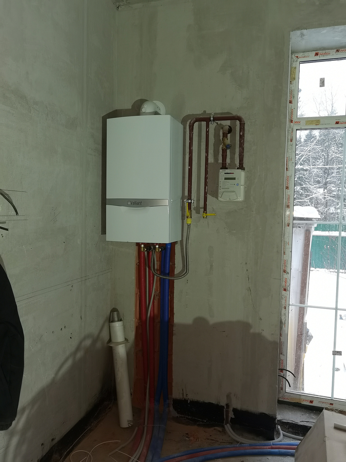 Монтаж котельной и теплых полов в частном доме 120 м2