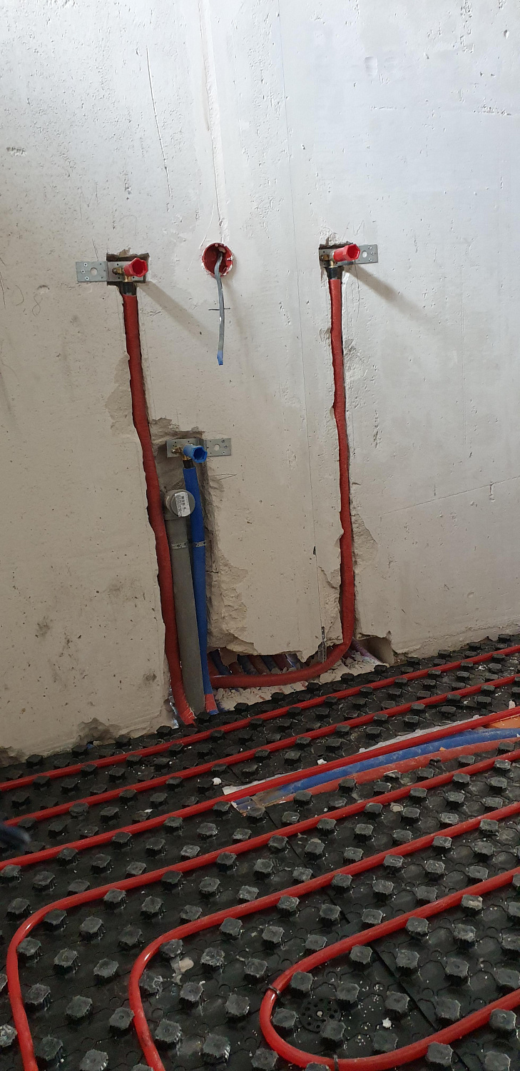 Монтаж инженерных сетей в доме площадью 180 м.кв.