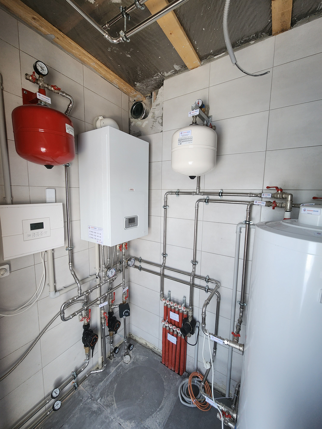 Монтаж котельной и вентиляции в КП Отрада