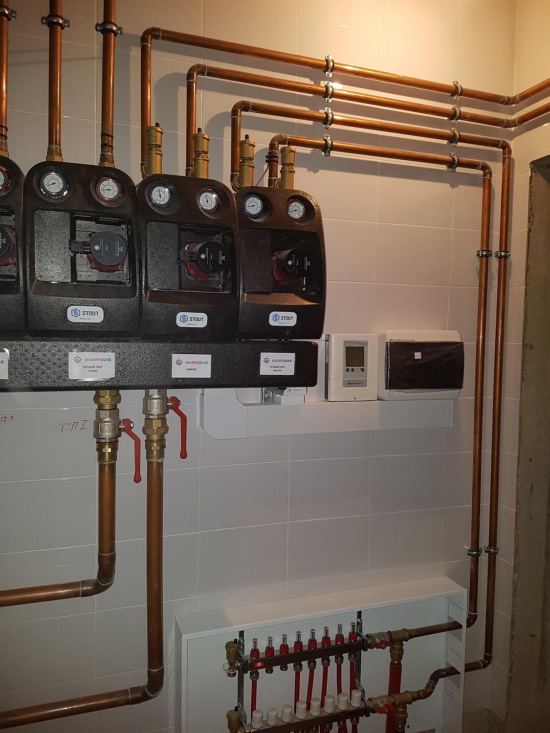 Инженерные работы загородного дома площадью 800 кв.м.