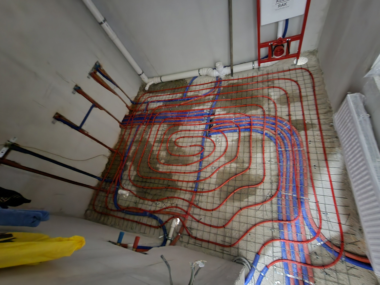 Комбинированная система отопления, тёплые полы и радиаторное отопление, водоотведение Королёв