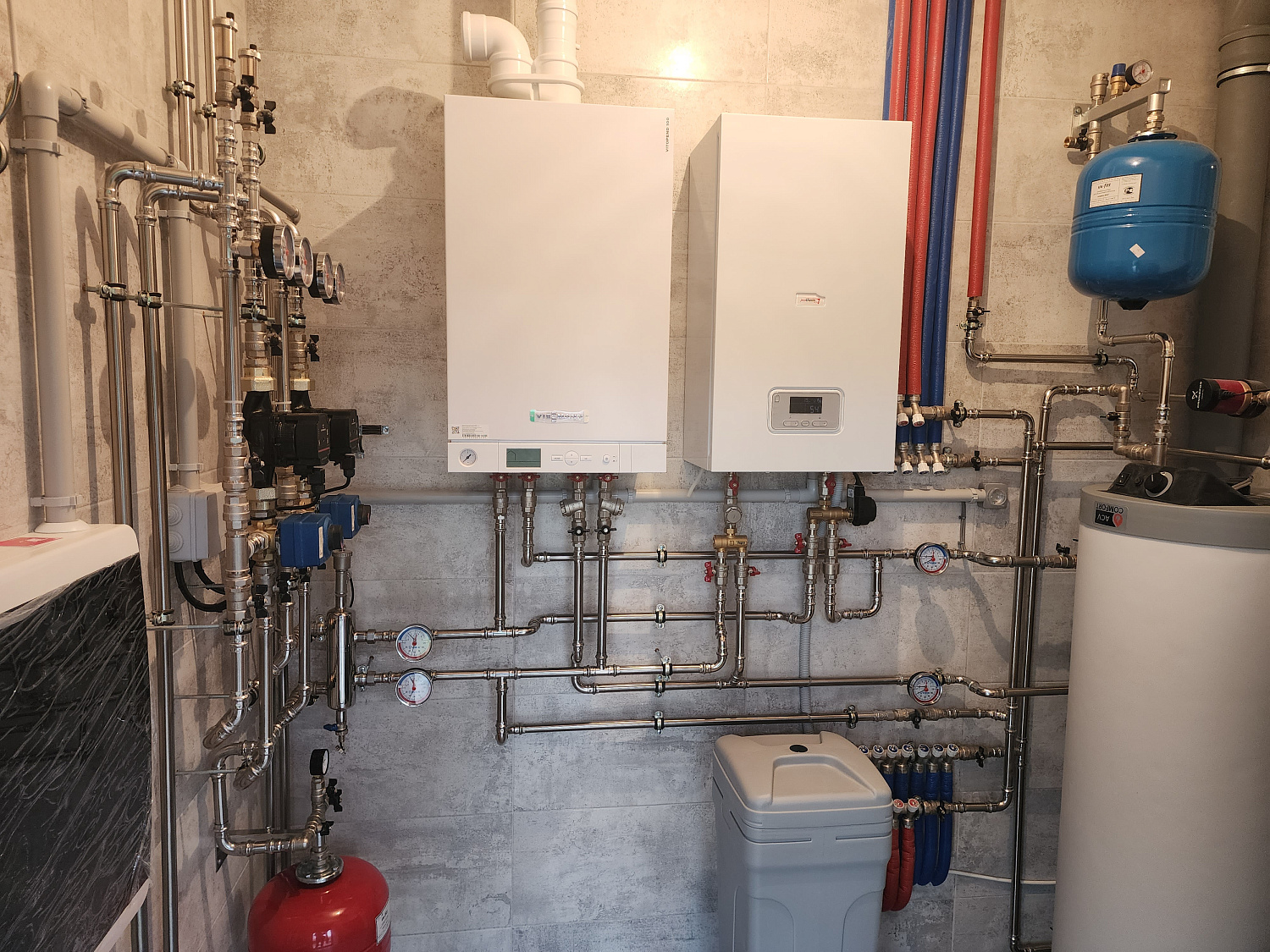 Монтаж котельной в частном доме 180м2