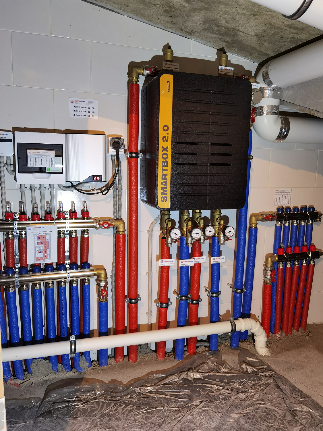 Монтаж котельной и теплых полов в частном доме 120 м2