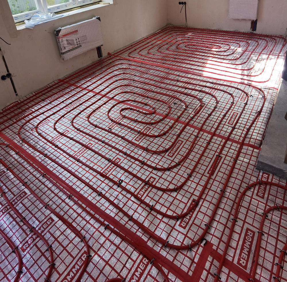 Монтаж котельной, теплых полов и радиаторного отопления в частном доме 130м2