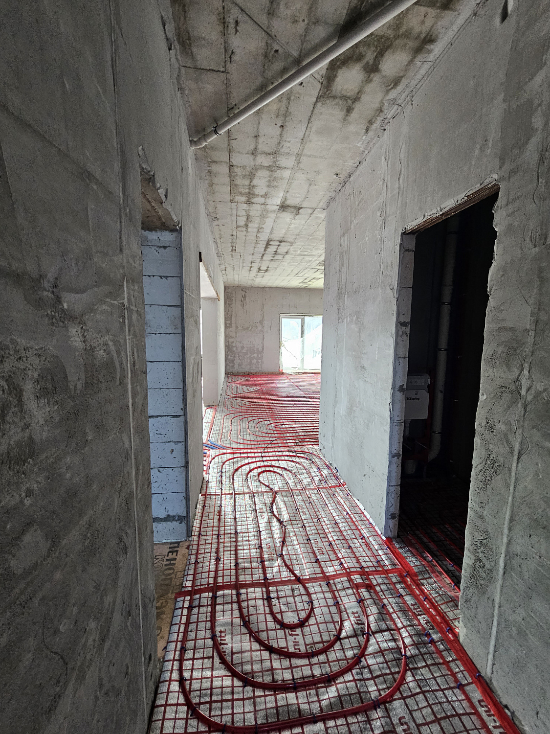 Монтаж котельной и теплый пол в загородном доме 240 м2 дер. Новосельцево