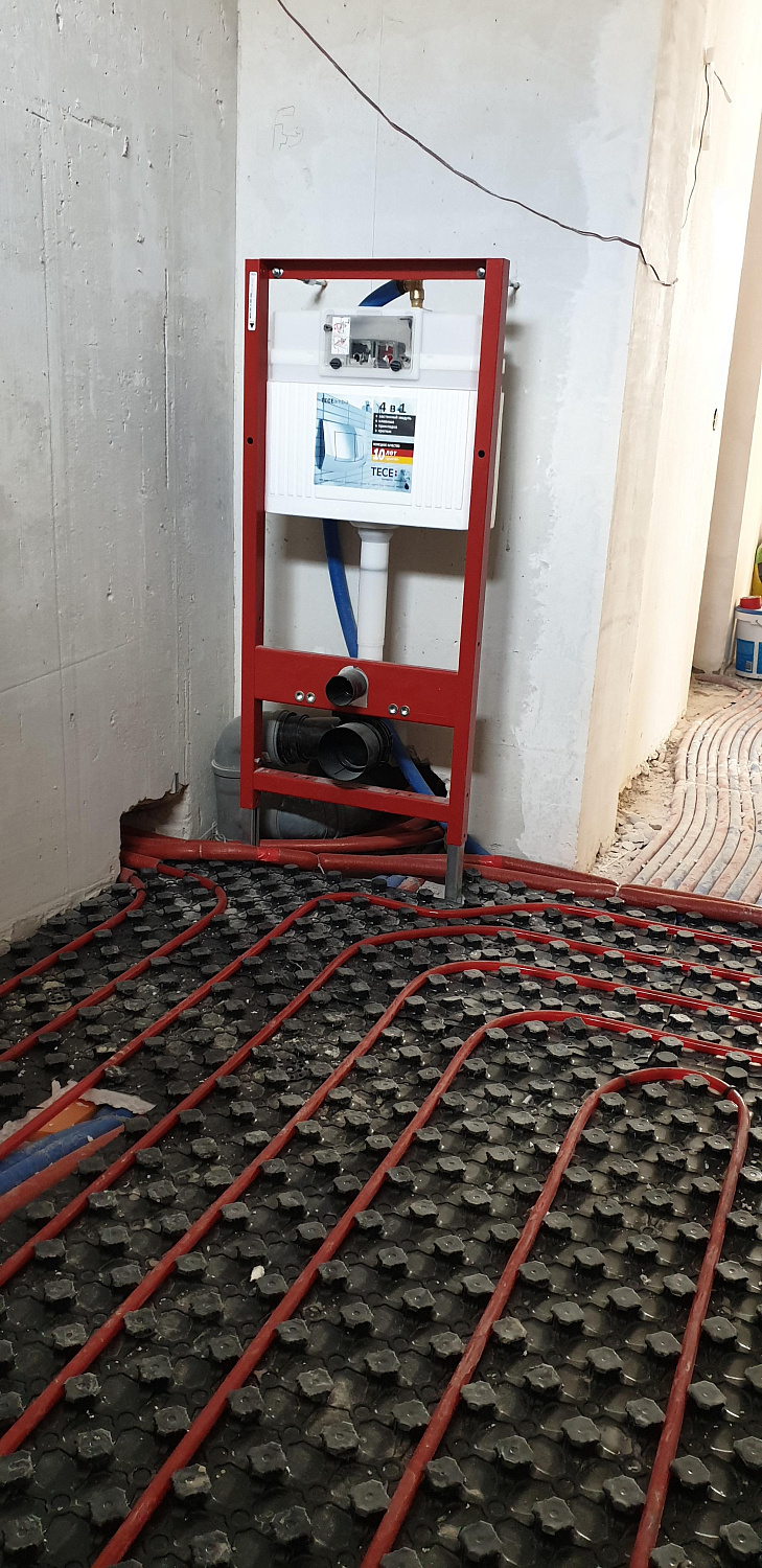 Монтаж инженерных сетей в доме площадью 180 м.кв.