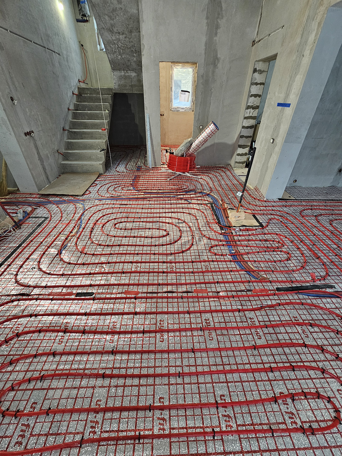 Монтаж котельной и теплого пола пос. Угловое