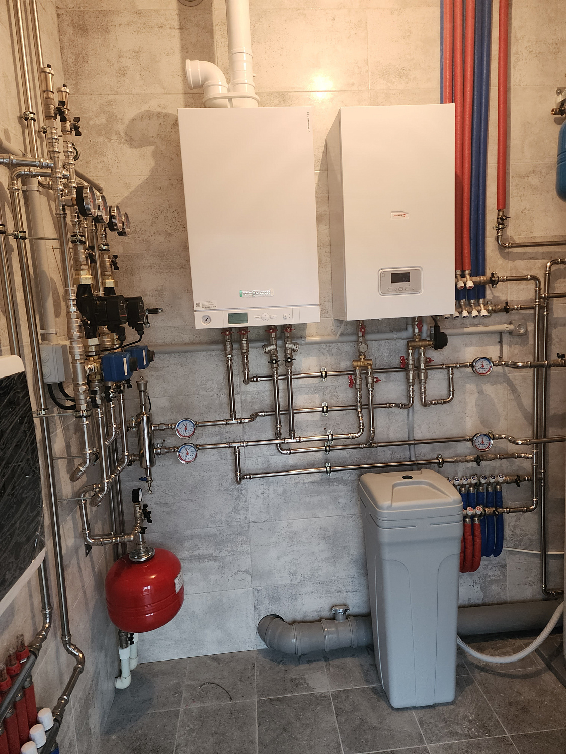 Монтаж котельной в частном доме 180м2