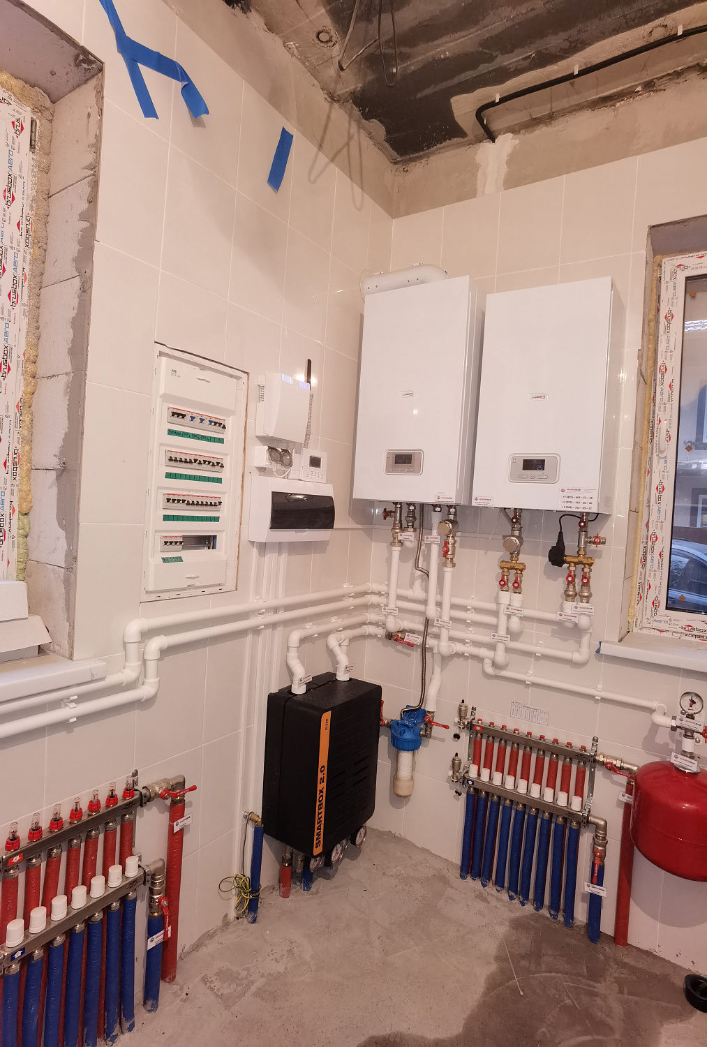 Монтаж котельной и теплых полов в частном доме в Новой Москве