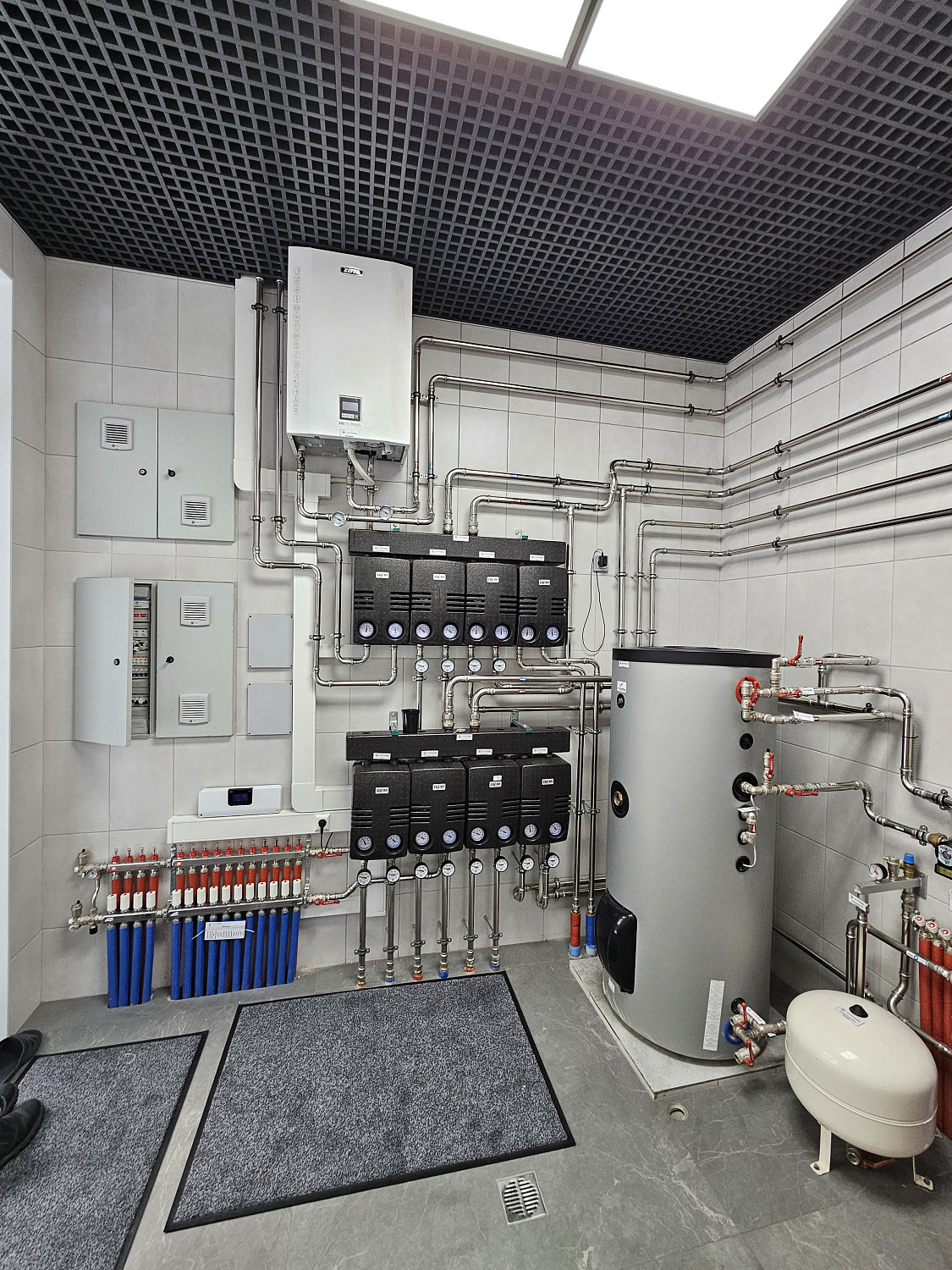 Монтаж котельной и радиаторное отопление в частном доме 350 м2 г. Жуковский