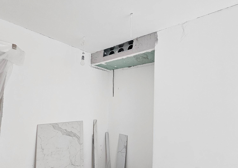 Монтаж фанкойлов в квартире ЖК Sky House